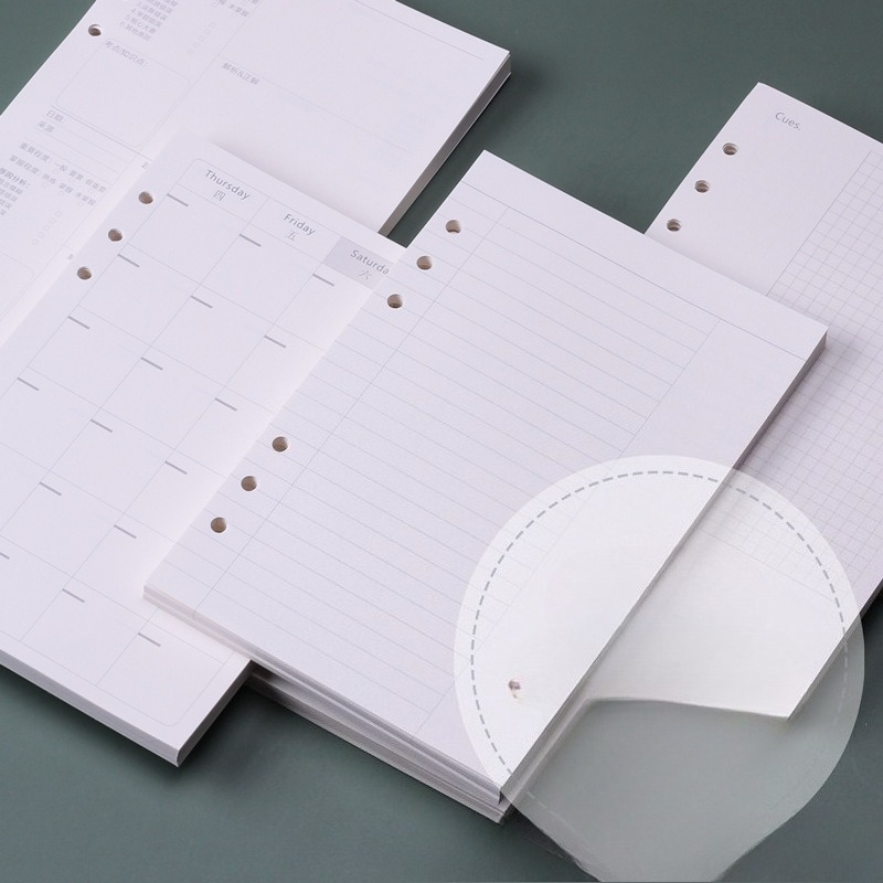 A5 Spiral Dotted Grid Notebook - Recharges pour carnet à feuilles mobiles