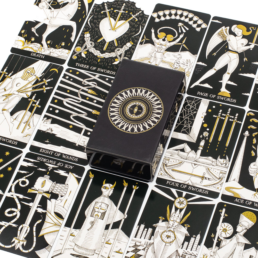 Tarot Deck With Guidebook - Cartes de Tarot d'âme symbolique, 78