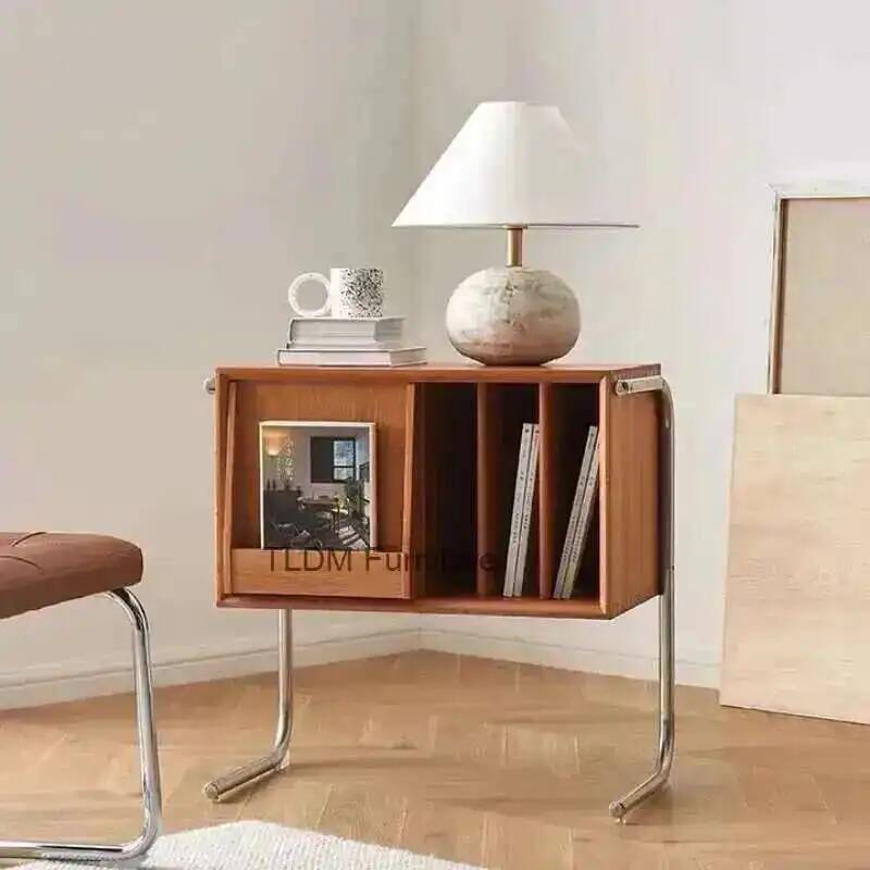 Magazines - Table d'appoint de canapé avec organisateur