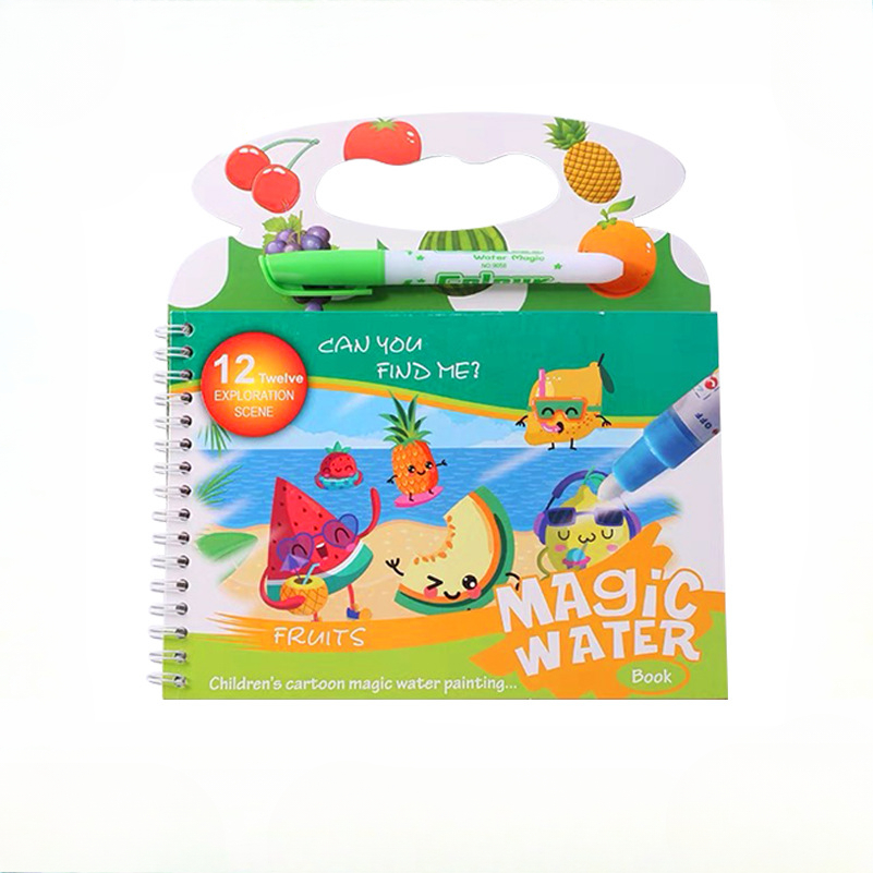 Reusable Water Magic Coloring Book - Livre de peinture à l'eau magique