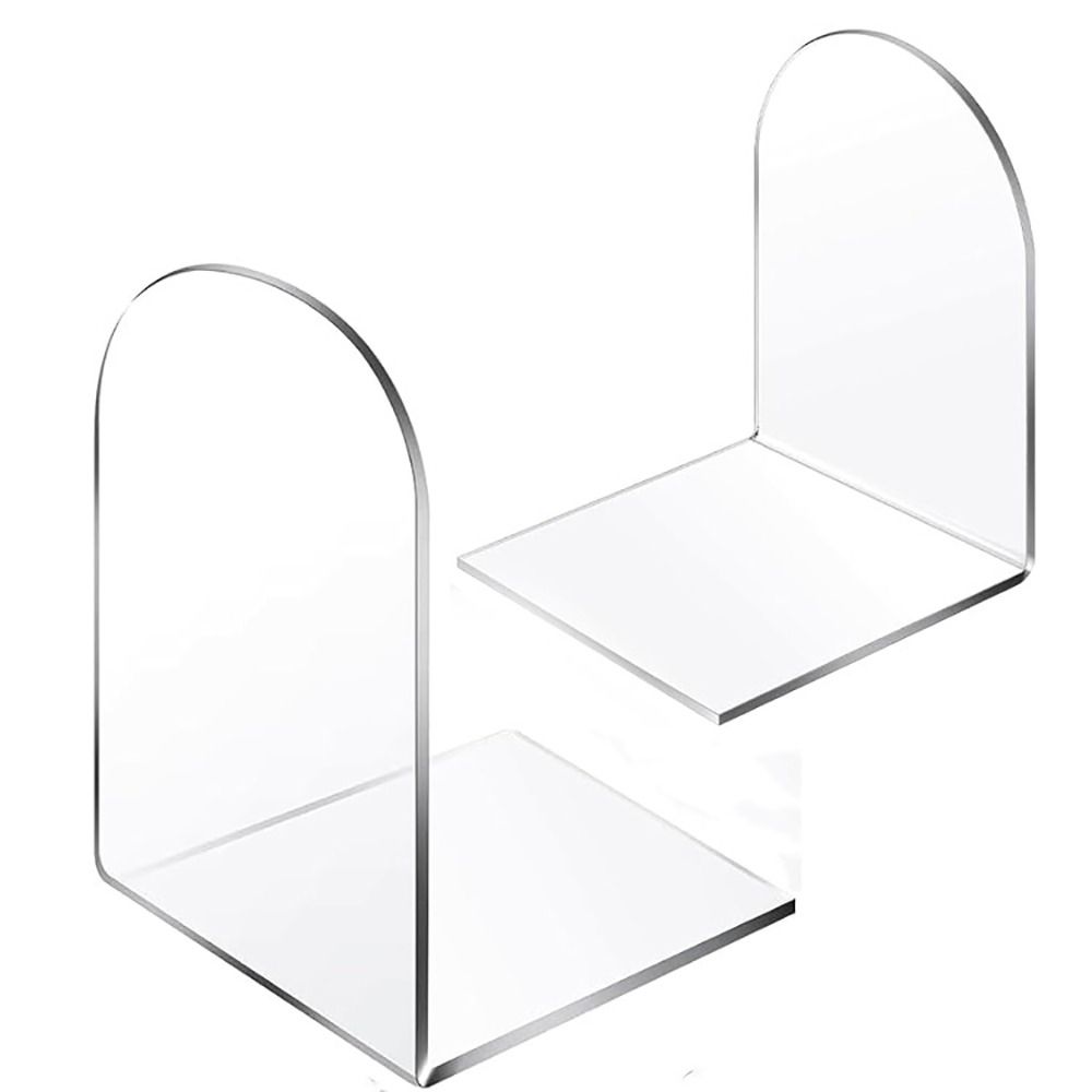 Clear Acrylic Book Stand Holder - Serre-livres en acrylique pour étagères à