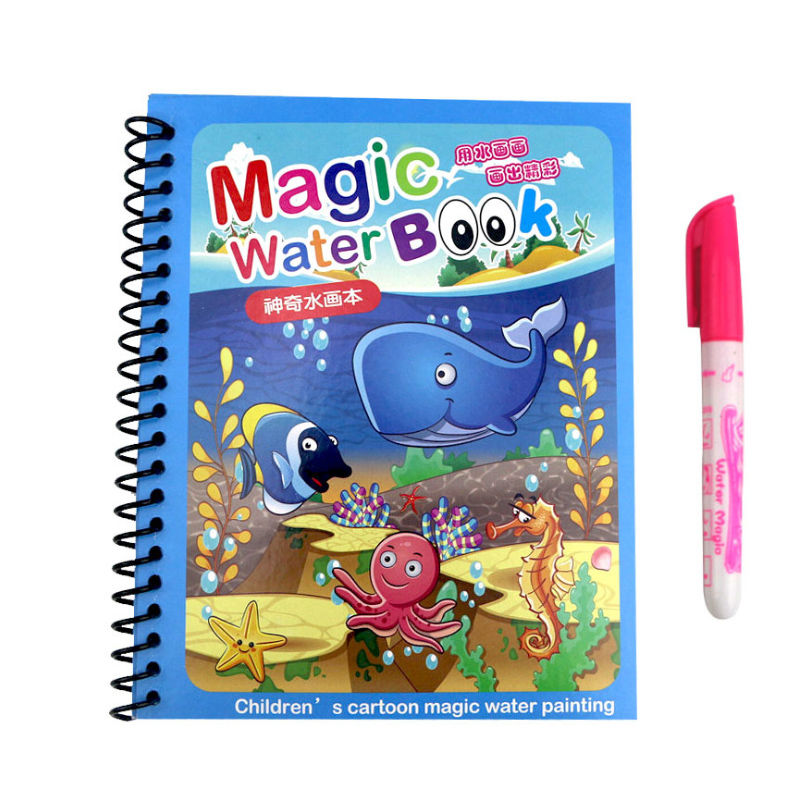 Reusable Water Magic Coloring Book - Livre de coloriage magique réutilisable pour