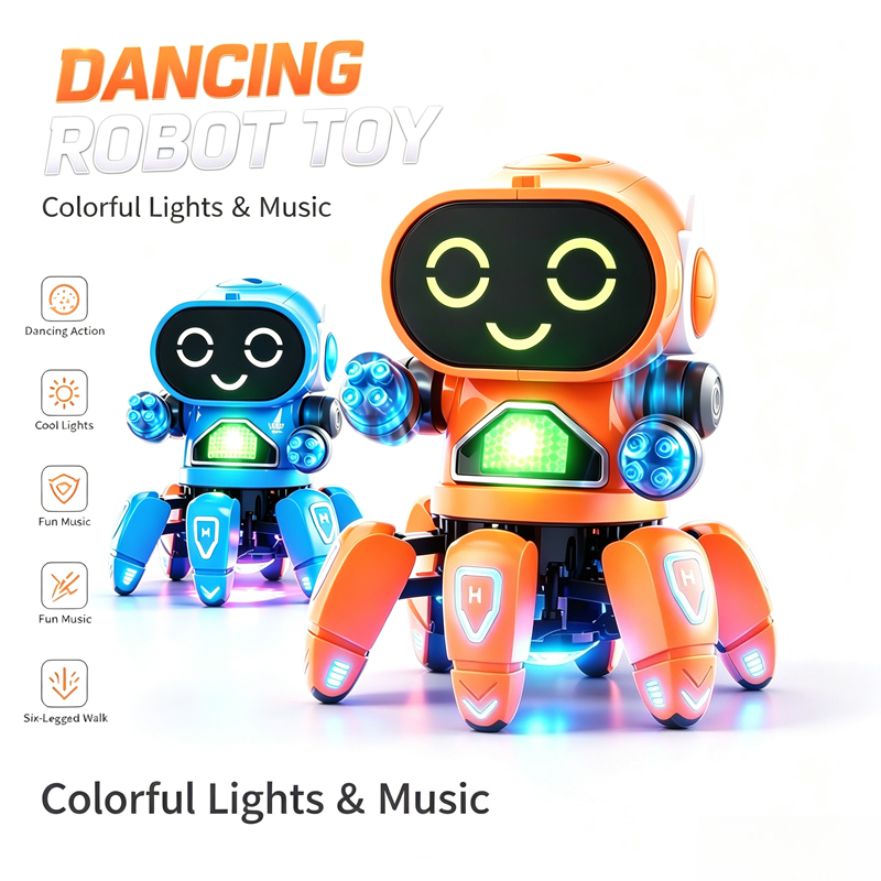 Music - Robot Poisson à Six Pinces Électrique
