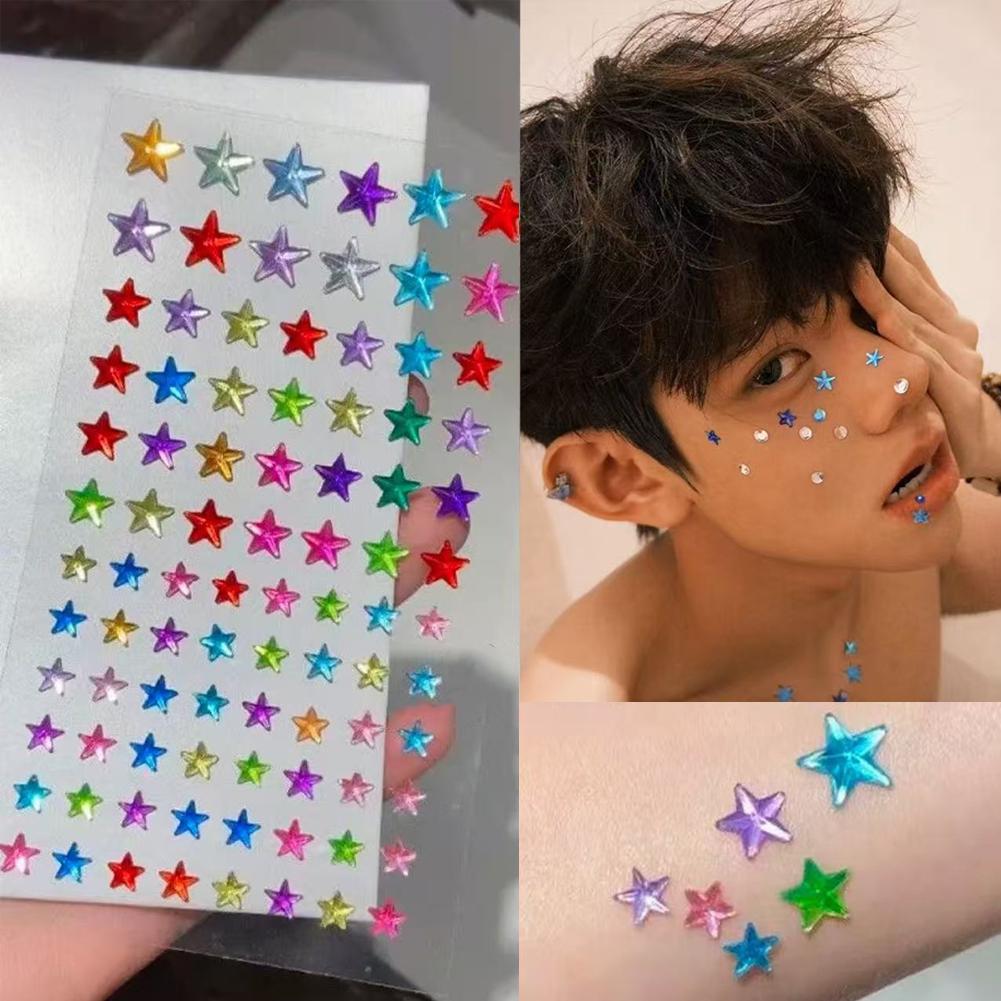 Music - Strass autocollants pour le visage, autocollants