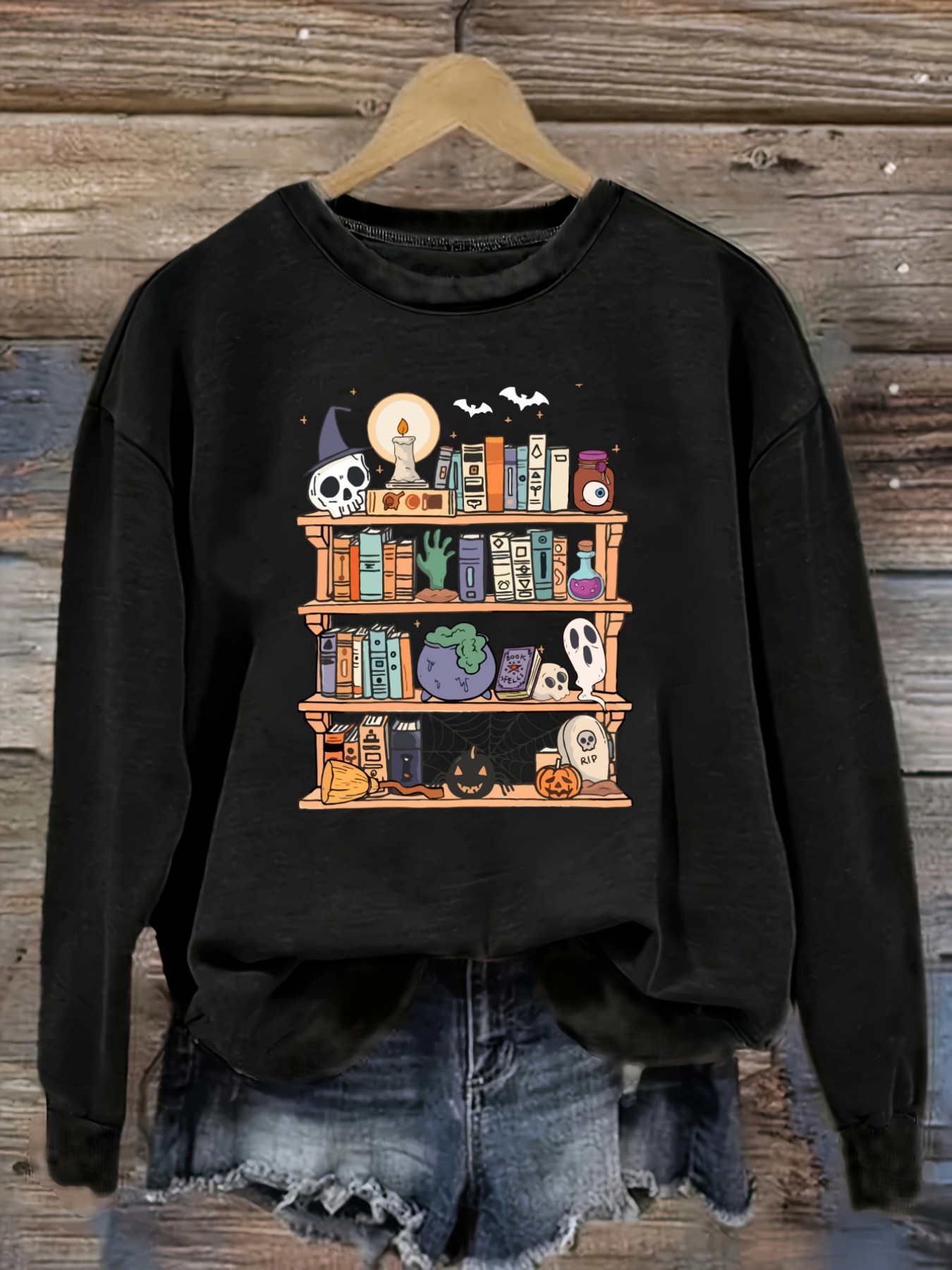 Books - T-shirt décontracté à manches longues et