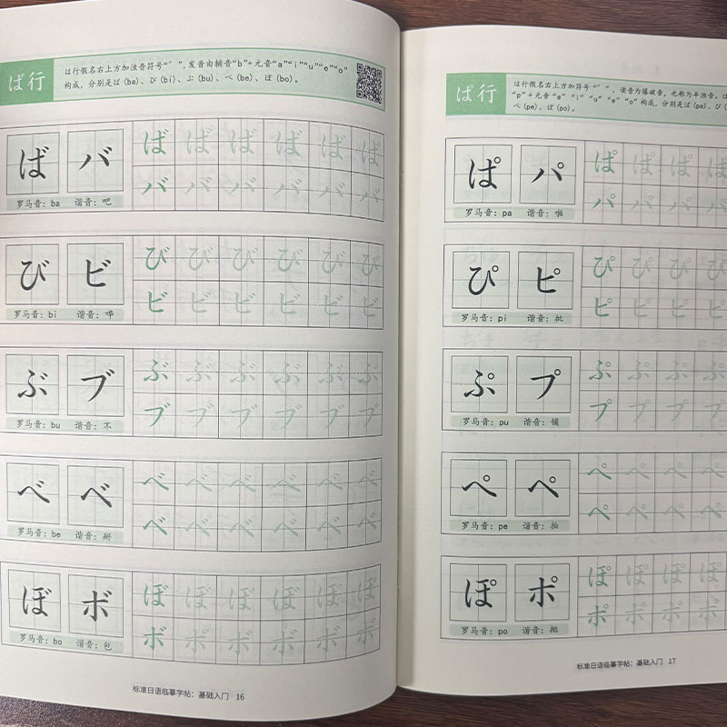 Chinese Calligraphy Practice Book - Cahier d'exercices de calligraphie japonaise Hiragana