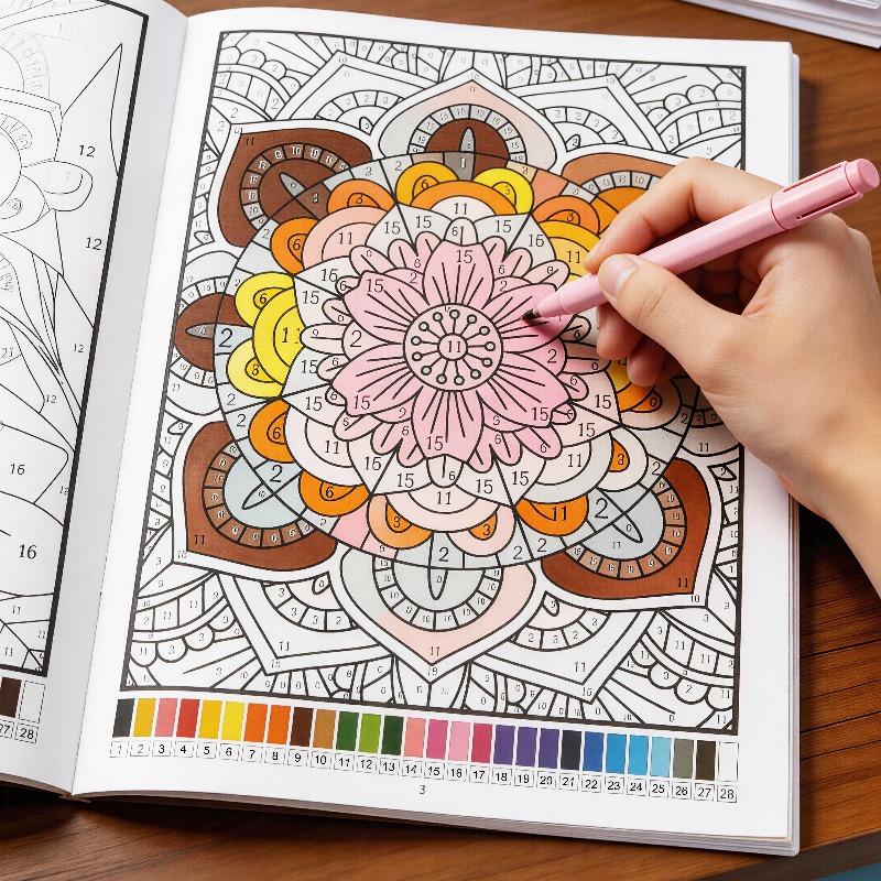 Adult Coloring Book Stress Relief - Livre de coloriage pour adultes sur