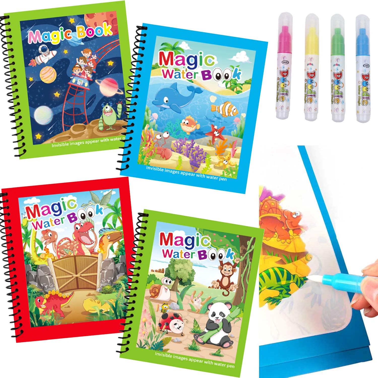Livre de peinture à l'eau magi - Reusable Water Magic Coloring Book avis et prix