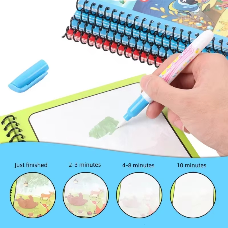 Livre de peinture à l'eau magi - Reusable Water Magic Coloring Book avis et prix