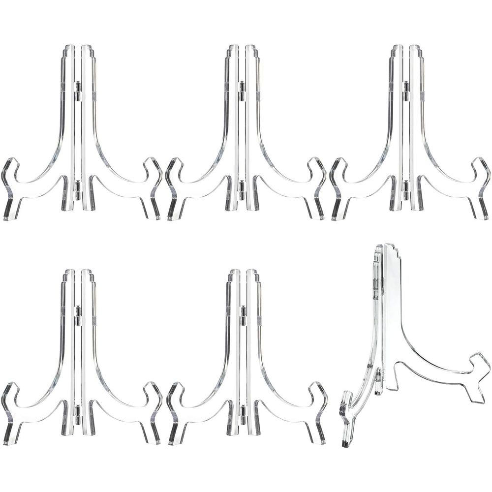 Lot de 6 supports d'affichage  - Clear Acrylic Book Stand Holder avis et prix