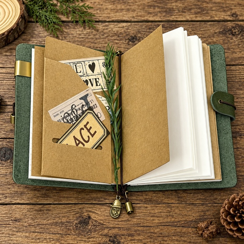 Carnet de voyage A7 A6 Pueblo  - Vintage Leather Journal Notebook avis et prix