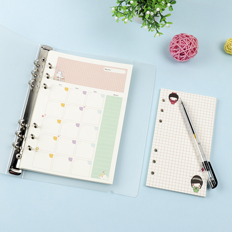 Recharge de carnet à feuilles  - A5 Spiral Dotted Grid Notebook avis et prix