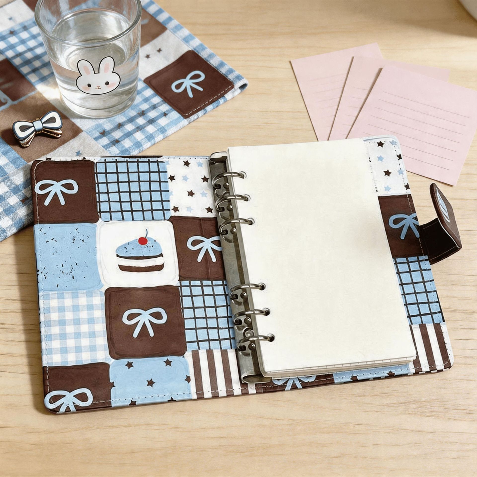 Carnet A6 bleu à feuilles mobi - Stationery Books avis et prix