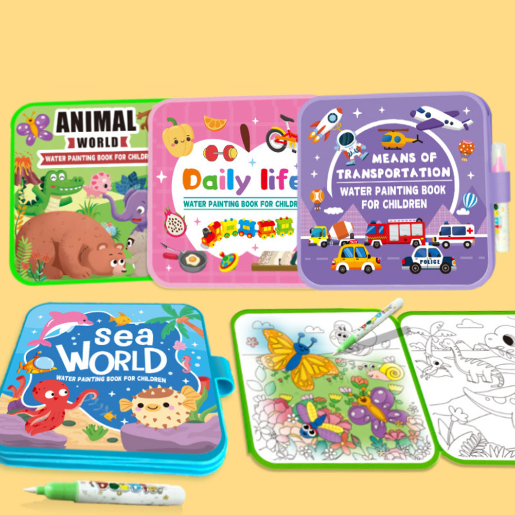 Livres de coloriage magiques à - Reusable Water Magic Coloring Book avis et prix