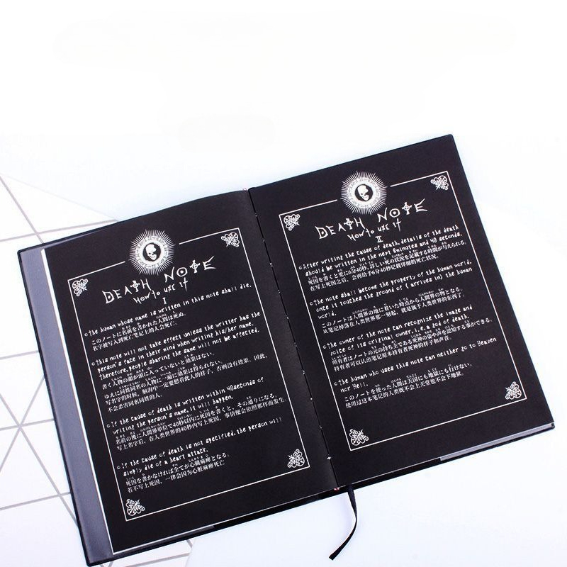 Carnet en cuir Anime Death Not - Stationery Books avis et prix