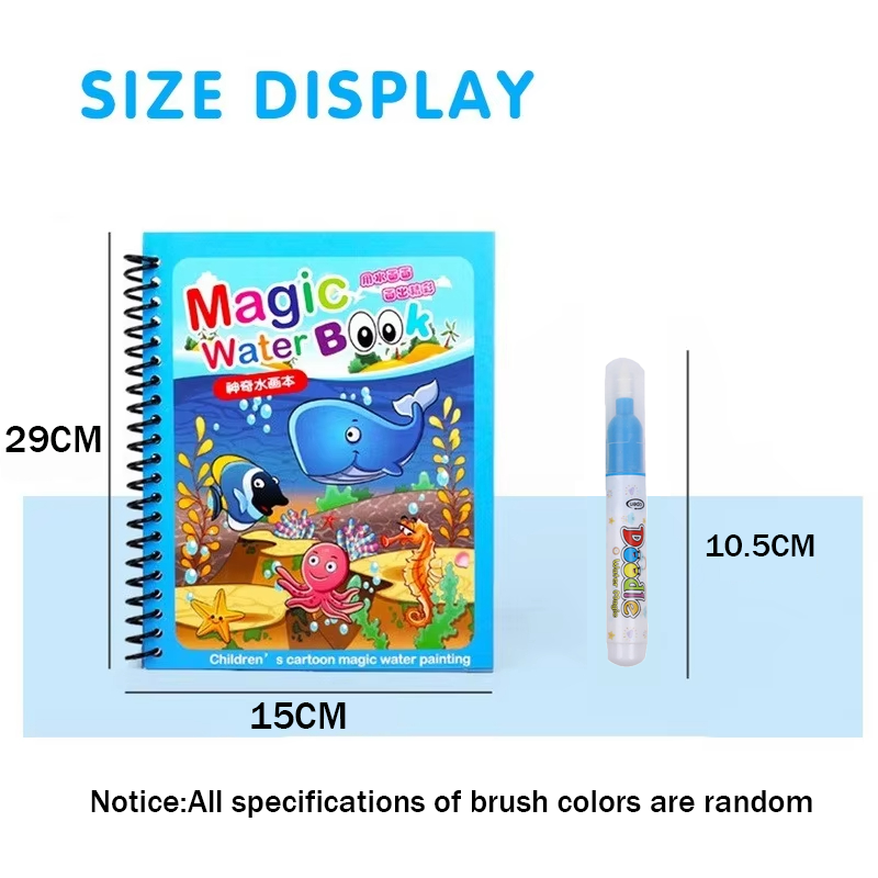 Livre de dessin magique à l'ea - Reusable Water Magic Coloring Book avis et prix